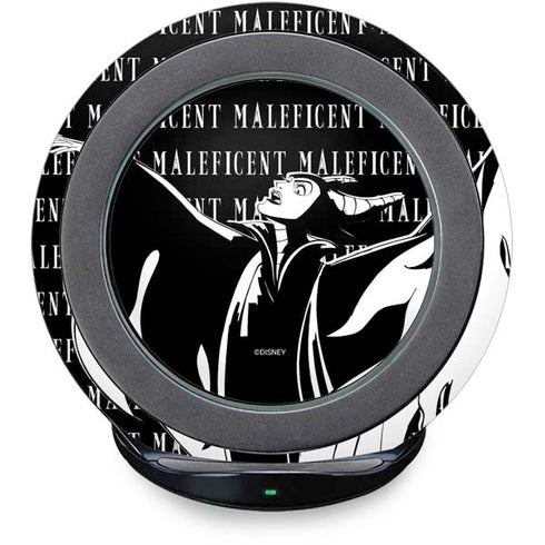 Disney Villains Maleficent Black and White Fast Charge Wireless Charging Stand Skin